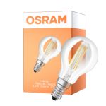 Osram Classic LED E14 Kugel Fadenlampe Klar 5.5W 806lm - 827 Extra Warmweiß | Dimmbar - Ersatz Für 60W