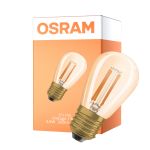 Osram Vintage 1906 LED E27 Edison Fadenlampe Gold 4.8W 360lm - 822 Extra Warmweiß | Dimmbar - Ersatz Für 40W