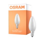 Osram LED Classic E14 Kerze Fadenlampe Matt 2.2W 470lm - 840 Kaltweiß | Ersatz Für 40W