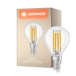 Ledvance Classic LED E14 Birne Fadenlampe Klar 3.4W 470lm - 827 Extra Warmweiß | Dimmbar - Ersatz Für 40W