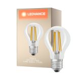 Ledvance Classic LED E27 Birne Fadenlampe Klar 5.9W 806lm - 827 Extra Warmweiß | Dimmbar - Ersatz Für 60W