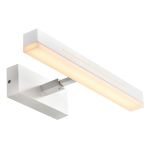 Nordlux Otis 40 Wandleuchte Aluminium Weiß 14W 1300lm 930 Warmweiß | IP44 - Höchste Farbwiedergabe - 3Step Dimmbar