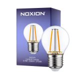Noxion Lucent Lustre LED E27 Kugel Fadenlampe Klar 2.5W 250lm - 827 Extra Warmweiß - Ersatz für 25W