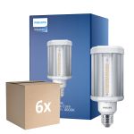 Mehrfachpackung 6x Philips TrueForce LED E27 HPL Klar 21W 3000lm 360D - 840 Kaltweiß | Ersatz Für 50W