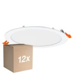 Mehrfachpackung 12x Osram LED Downlight Recess Slim Weiß 22W 2000lm 110D - 830 Warmweiß | Ausschnitt 120mm - IP20