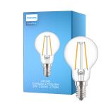 Philips Corepro LED Lustre E14 Kugel Fadenlampe Klar 2W 250lm - 827 Extra Warmweiß | Ersatz für 25W