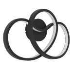 Eglo Wandleuchte Gianella Stahl Schwarz 14.5W 1400lm - 830 Warmweiß