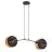 Emibig Pendelleuchte Motif Stahl Schwarz | Geeignet für 2x E27 - Max 15W