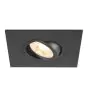 SLV New Tria 75 XL Spot Aluminium Schwarz Quadrat | Ausschnitt 75mm - Geeignet für 1x GU10 