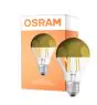 Osram Classic LED E27 Birne Fadenlampe Spiegel Gold 6.5W 650lm - 827 Extra Warmweiß | Ersatz Für 50W