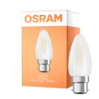 Osram LED B22D Kerze Fadenlampe Matt 4W 470lm - 827 Extra Warmweiß | Ersatz für 40W