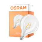 Osram LED Superstar E27 Globe G125 Fadenlampe Klar 11W 1521lm - 927 Extra Warmweiß | Höchste Farbwiedergabe - Ersatz Für 100W