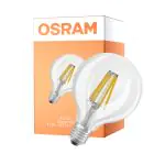 Osram LED Superstar E27 Globe G95 Fadenlampe Klar 11W 1521lm - 927 Extra Warmweiß | Höchste Farbwiedergabe - Ersatz Für 100W