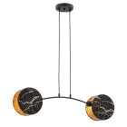 Emibig Pendelleuchte Motif Stahl Schwarz | Geeignet für 2x E27 - Max 15W