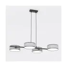 Emibig Pendelleuchte Drumz Stahl Grau | Geeignet für 4x E14 - Max 10W