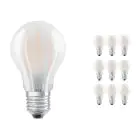 Mehrfachpackung 10x Osram CLASSIC LED E27 Birne Fadenlampe Matt 4.8W 470lm - 827 Extra Warmweiß | Dimmbar - Ersatz Für 40W