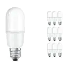 Mehrfachpackung 10x Osram CLASSIC LED E27 Linear Matt 9W 1050lm - 840 Kaltweiß | Ersatz Für 75W