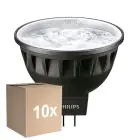 Mehrfachpackung 10x Philips Master LED-Spot GU5.3 MR16 6.7W 460lm 24D - 940 Kaltweiß | Höchste Farbwiedergabe - Dimmbar - Ersatz Für 35W