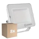 Mehrfachpackung 8x Ledvance LED-Scheinwerfer Compact Weiß 50W 4500lm 100D - 830 Warmweiß | IP65 - Symmetrisch 