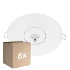 Mehrfachpackung 6x Noxion LED Emergency Spot Weiß 3W 240lm - 850K Kaltweiß | 3 Stunden Notlicht - Autotest - 140mm