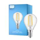 Philips Corepro LED Lustre E14 Kugel Fadenlampe Klar 4.3W 470lm - 827 Extra Warmweiß | Ersatz für 40W