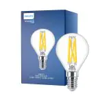 Philips MASTER LED E14 Kugel Fadenlampe Klar 3.4W 470lm - 922-927 Dim To Warm | Höchste Farbwiedergabe - Dimmbar - Ersatz Für 40W