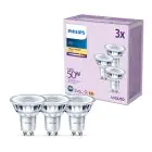 Mehrfachpackung 3x Philips LED-Spot GU10 PAR16 5W 355lm 36D - 827 Extra Warmweiß