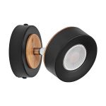 Ledvance LED Decor Spot Pluto Acier Noir 4.8W 300lm - 830 Blanc Chaud