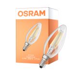 Osram LED Superstar Classic E14 Bougie Filament Claire 2.2W 300lm - 927 Blanc Très Chaud | Dimmable -  Équivalent 25W
