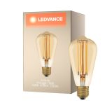 Ledvance Vintage 1906 LED E27 Edison Dorée 5.8W 470lm - 822 Blanc Très Chaud | Dimmable - Équivalent 40W