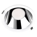 Ledvance Downlight LED Comfort Dali UGR19 Aluminium 42W/36W/30W 5000lm/4200lm/3600lm 100D - 930-940 CCT | Diamètre 250mm - IP44 - Meilleur Rendu Des Couleurs - Dali Dimmable