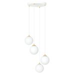 Emibig Suspension Luminaire Royal Acier Blanc | Convient pour 4x E14 - Max 10W