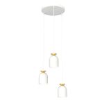 Emibig Suspension Luminaire Target Acier Blanc | Convient pour 3x E27 - Max 15W