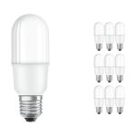 Lot 10x Osram CLASSIC LED E27 Linéaire Dépolie 9W 1050lm - 840 Blanc Froid | Équivalent 75W