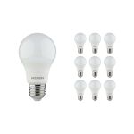 Lot 10x Noxion Lucent Classic LED E27 Poire Dépolie 4.9W 480lm - 840 Blanc Froid | Équivalent 40W