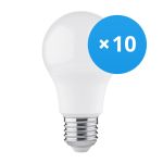 Lot 10x LED ampoule E27 Poire Dépolie 4.9W 470lm - 830 Blanc Chaud | Équivalent 40W