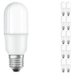 Lot 10x Osram LED Classic Bâton LED E27 Dépolie 8W 806lm - 827 Blanc Très Chaud | Équivalent 60W