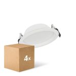 Lot 4x Ledvance Downlight LED Alu DN150 14W 1190lm 100D - 830 Blanc Chaud | 160mm - IP44 