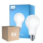 Lot 6x Philips Corepro LED Ampoule E27 Poire Dépolie 17.5W 2452lm - 827 Blanc Très Chaud | Équivalent 150W