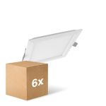 Lot 6x Ledvance Downlight LED Slim Carré SQ210 18W 1530lm 120D - 840 Blanc Froid 