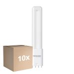 Lot 10x Noxion Lucent PL-L LED 7.9W 1000lm - 840 Blanc Froid | 4-Pins - Équivalent 18W