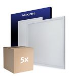 Lot 5x Noxion Panneau LED Ecowhite V4.0 28W 3400lm - 840 Blanc Froid | 62x62cm - UGR <19 - Philips driver