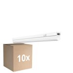 Lot 10x Ledvance Réglette LED Linéaire Compact Commutateur 4W 400lm - 830 Blanc Chaud | 30cm