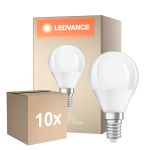 Lot 10x Ledvance Classic LED E14 Poire Dépolie 4.9W 470lm - 827 Blanc Très Chaud | Dimmable - Équivalent 40W