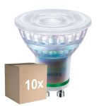 Lot 10x Philips Master LED Réflecteur GU10 PAR16 2.1W 375lm 36D - 827 Blanc Très Chaud | Équivalent 50W