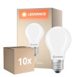 Lot 10x Ledvance Classic LED E27 Poire Dépolie 5.9W 806lm - 840 Blanc Froid| Équivalent 60W