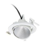 Philips Spot LED Greenspace Accent Elbow Aluminium Blanc 31W 3900lm 36D - 930 Blanc Chaud | 163mm - IP20 - Meilleur Rendu Des Couleurs - Dali Dimmable