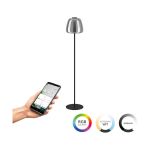 Eglo Lampadaires Salon Alfero-Z Acier Noir 15.5W 2000lm - 827-865 Variable Blanc + RGB | IP20 - Zigbee Dimmable