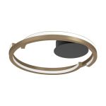 Eglo Plafonnier Mezzomonte Aluminium Acier Bronze Noir 20W 1600lm - 827-865 Variable Blanc | IP20 - Dimmable 