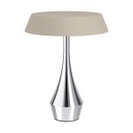 Eglo Lampe De Chevet Turcio Acier Chrome 5W 310lm - 825-830-840 CCT | IP44 - Touch Dimmable - USB-C